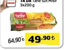 Ta Da Tane Süt Mısır 3X200 G
