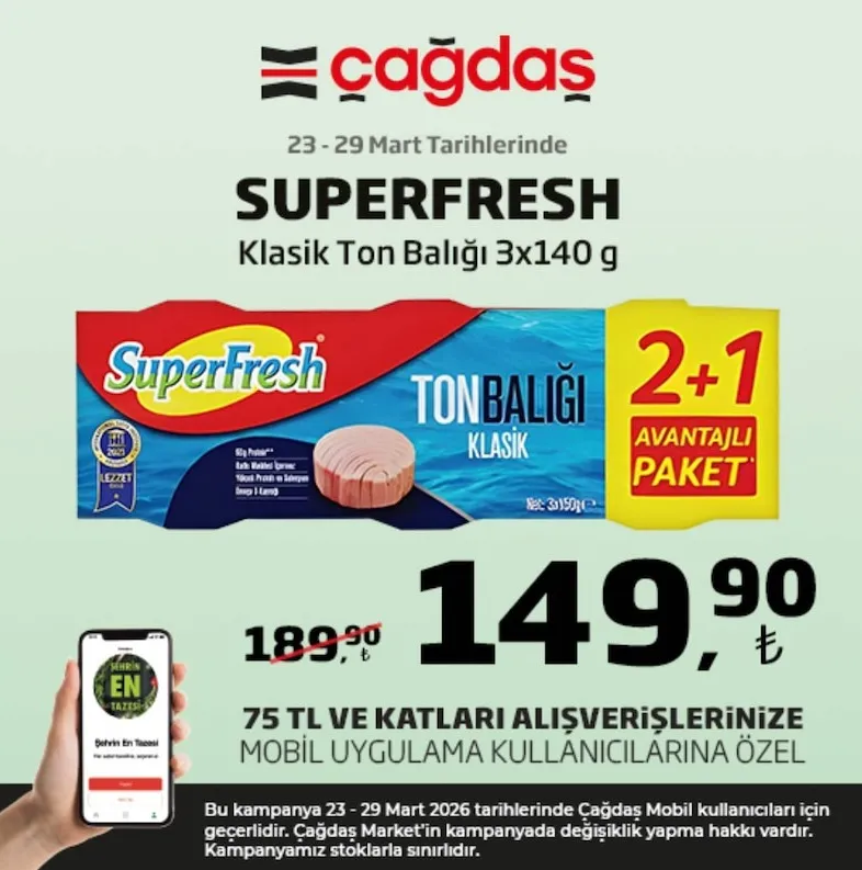 Superfresh Klasik Ton Balığı 3X140 G