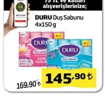 Duru Duş Sabunu 4X150 G