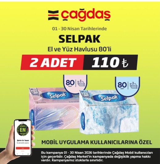 Selpak El Ve Yüz Havlusu 80'Li