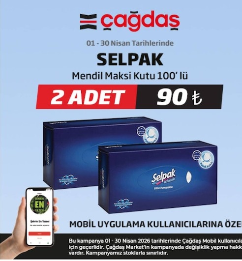 Selpak Mendil Maksi Kutu 100'Lü