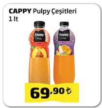 Cappy Pulpy Çeşitleri 1 Lt