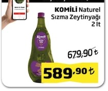 Komili Naturel Sızma Zeytinyağı 2 Lt