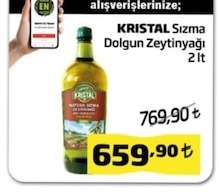 Kristal Sızma Dolgun Zeytinyağı 2 Lt