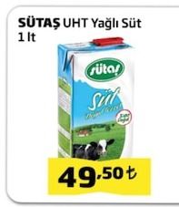 Sütaş Uht Yağlı Süt 1 Lt