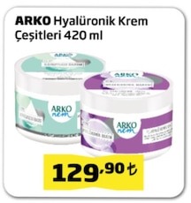 Arko Hyalüronik Krem Çeşitleri 420 Ml