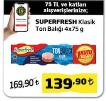 Superfresh Klasik Ton Balığı 4X75 G