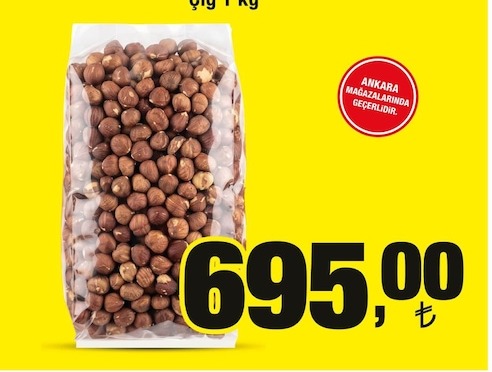 Çiğ Fındık 1 Kg