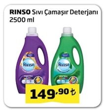 Rinso Sıvı Çamaşır Deterjanı 2500 Ml