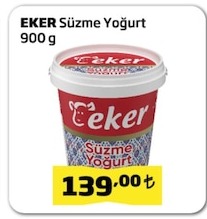 Eker Süzme Yoğurt 900G