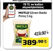 Mutlu Gönen Baldo Pirinç 5 Kg