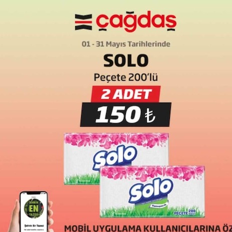 Solo Peçete 200'Lü