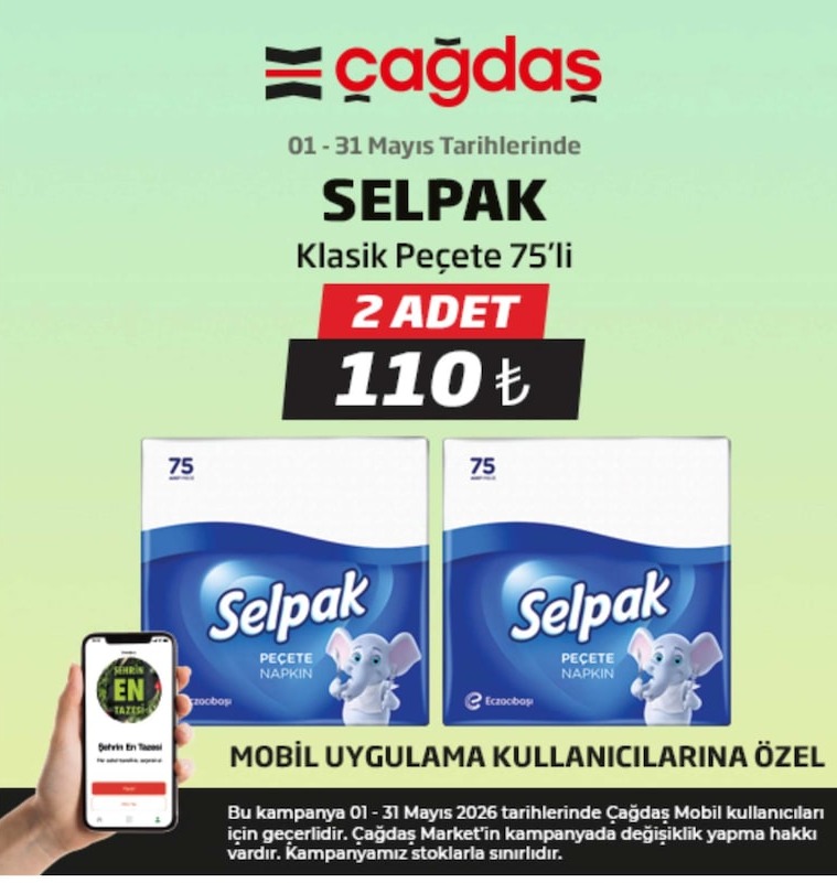 Selpak Klasik Peçete 75'Li
