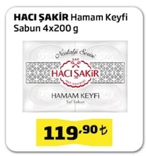 Haci Sakir Hamam Keyfi Sabun 4X200 G
