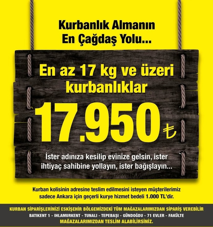 Kurbanlık Koyun 17.5 Kg Ve Üzeri