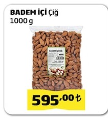 Badem İçi Çiğ 1000 G