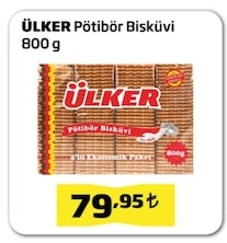 Ülker Pötibör Bisküvi 800G