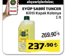 Eyüp Sabri Tuncer Kilitli Kapak Kolonya 1 Lt