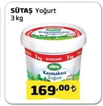 Sütaș Yoğurt 3Kg
