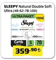 Sleepy Natural Double Soft Ultra (48-62-78-100)