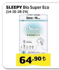 Sleepy Bio Super Eco (14-16-18-24) Gece 16 Adet