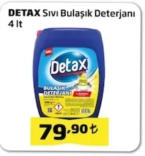 Detax Sıvı Bulaşık Deterjanı 4 Lt
