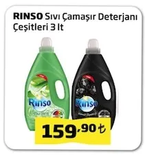 Rinso Sıvı Çamaşır Deterjanı Çeşitleri 3 Lt