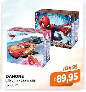 Danone Çilekli-Kakaolu Süt 6X180 Ml