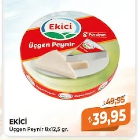 Ekici Üçgen Peynir 8X12,5 Gr.