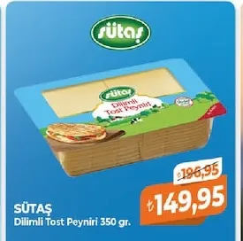 Sütaş Dilimli Tost Peyniri 350 Gr.