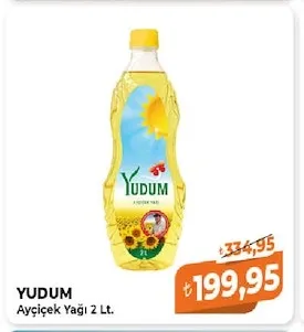 Yudum Ayçiçek Yağı 2 Lt