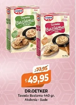 Dr.Oetker Tavada Bazlama 440 Gr. Akdeniz - Sade