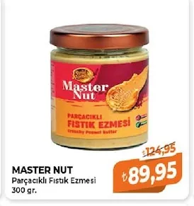 Master Nut Parçacıklı Fıstık Ezmesi 300 Gr