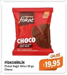 Fiskobirlik Fıskat Kağıt Helva 30 Gr. Choco
