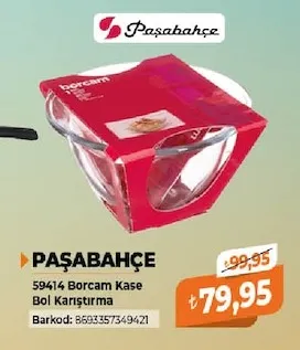 Paşabahçe 59414 Borcam Kase Bol Karıştırma