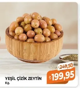Yeşil Çizik Zeytin Kg.
