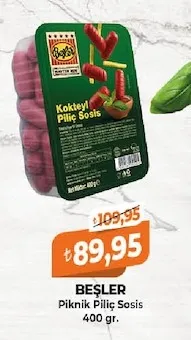 Beşler Piknik Piliç Sosis 400 Gr.