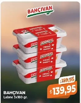 Bahçıvan Labne 3X180 Gr.
