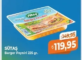 Sütaş Burger Peyniri 225 Gr