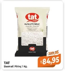 Tat Basmati Pirinç 1 Kg.