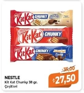 Nestle Kit Kat Chunky 38 Gr. Çeşitleri