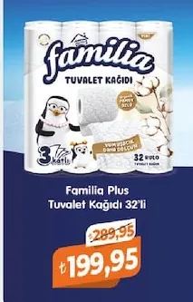 Familia Plus Tuvalet Kağıdı 32'Li