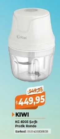 Kiwi Kc-8203 Şarjlı Pratik Rondo