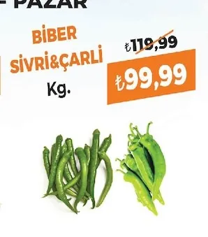 Biber Sivri&Çarli Kg