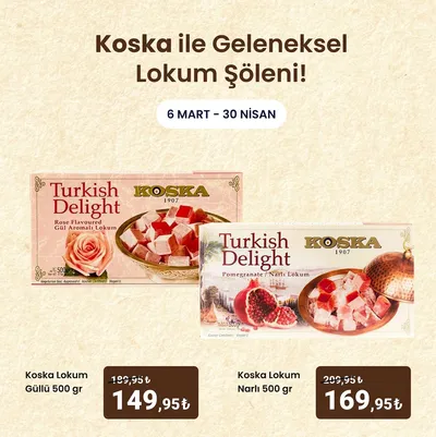 Koska Lokum Güllü 500 Gr