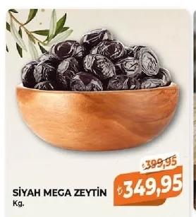 Siyah Mega Zeytin Kg.