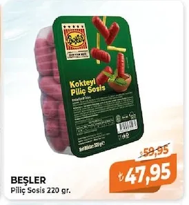 Beşler Piliç Sosis 220 Gr.