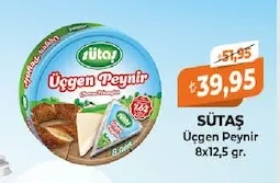 Sütaş Üçgen Peynir 8X12,5 Gr