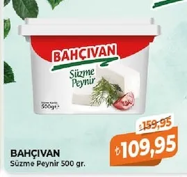 Bahçıvan Süzme Peynir 500 Gr