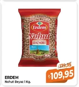 Erdem Nohut Beyaz 1 Kg.